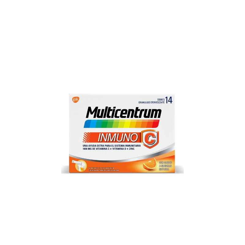 Multicentrum Inmuno C Sabor Naranja Natural 14 Sobres