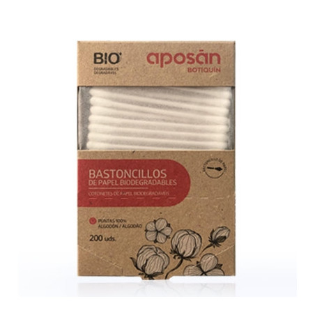Aposan Botiquin Bastoncillos de Papel Biodegradables 200 Uds
