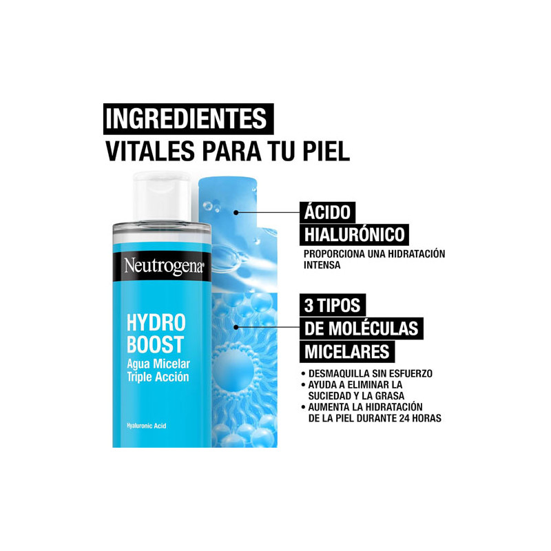 Neutrogena Hydro Boost Agua Micelar Triple Accion 400ml