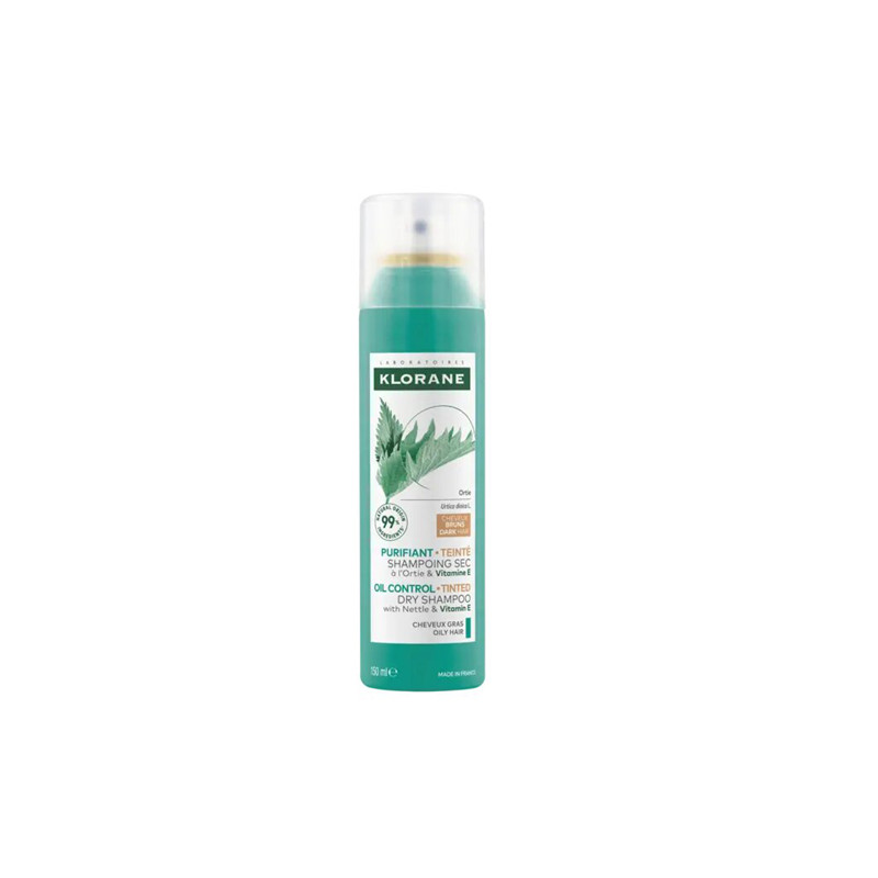 Klorane Champu Seco Seborregulador Ortiga Cabellos Morenos 150ml