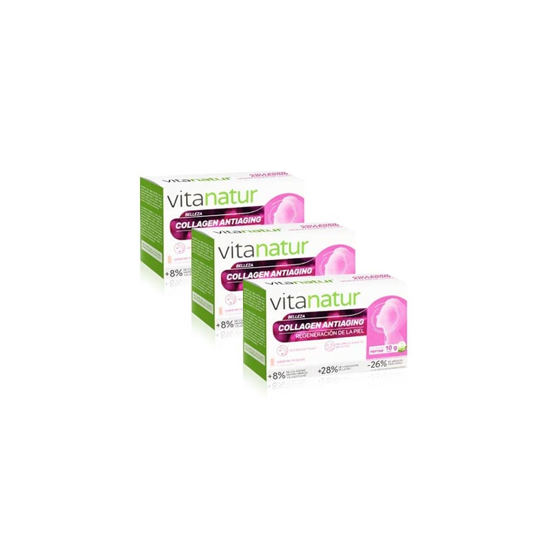 Vitanatur Collagen Antiaging Regeneracion Triplo 3x10 Viales