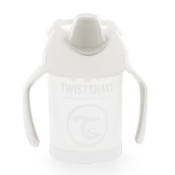 Twistshake Taza con Boquilla Antigoteo Blanca 4m+ 230ml