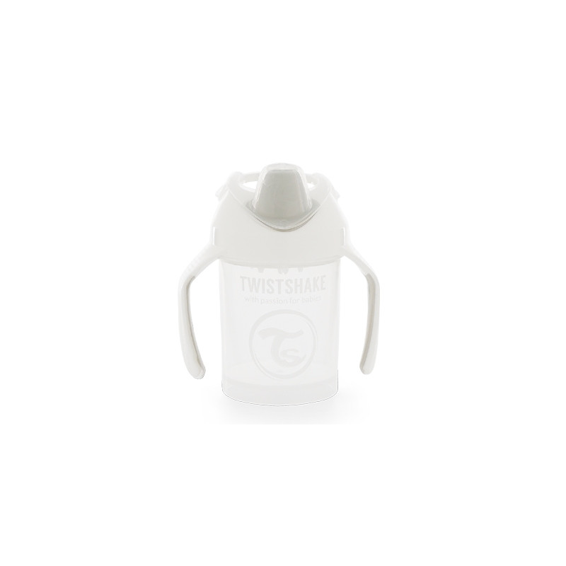 Twistshake Taza con Boquilla Antigoteo Blanca 4m+ 230ml