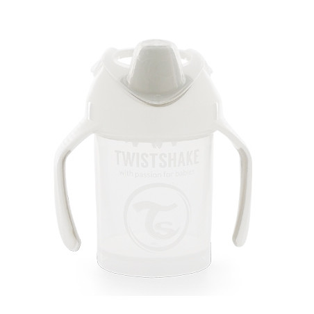 Twistshake Taza con Boquilla Antigoteo Blanca 4m+ 230ml