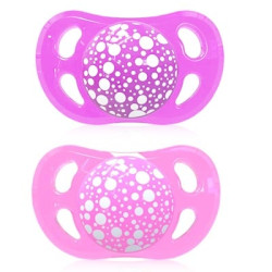 Twistshake Chupete Anatomico Silicona Rosa Morado 6m+ 2 Uds