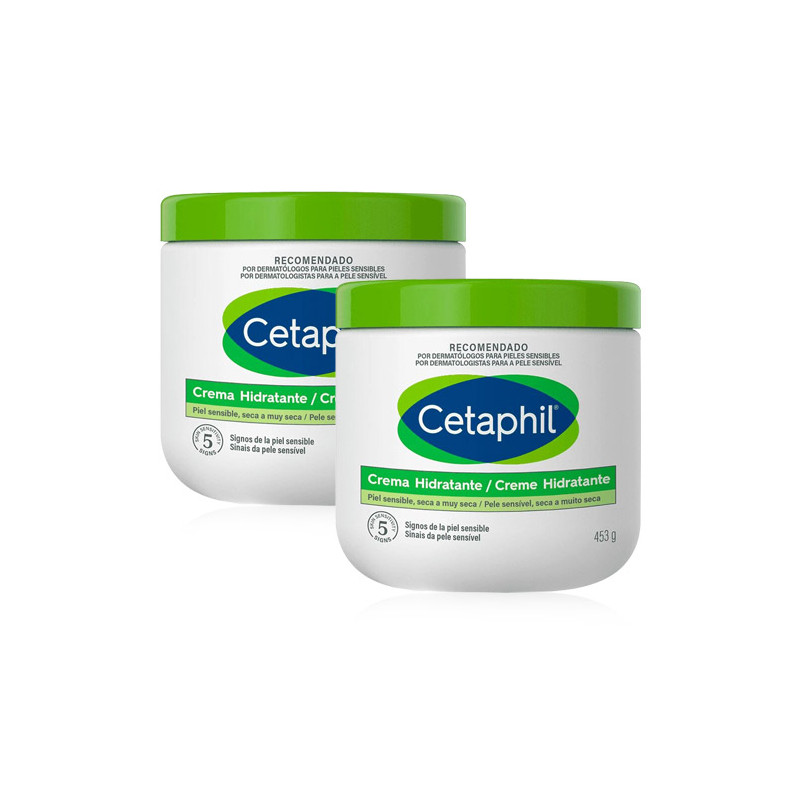 Cetaphil Crema Hidratante Piel Sensible-Seca Duplo 2x453gr