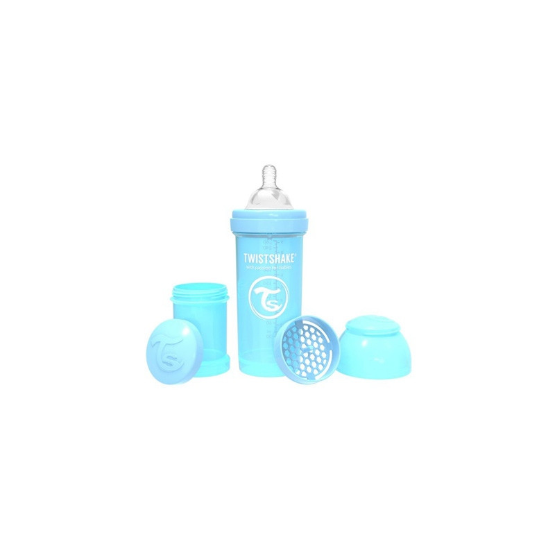 Twistshake Biberon Anti-Colico Azul 2m+ 260ml