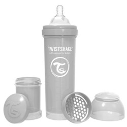 Twistshake Biberon Anti-Colico Gris 4m+ 330ml