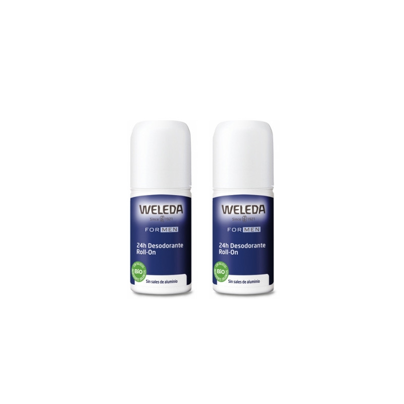 Weleda Men Desodorante 24h Roll-On Duplo 2x50ml