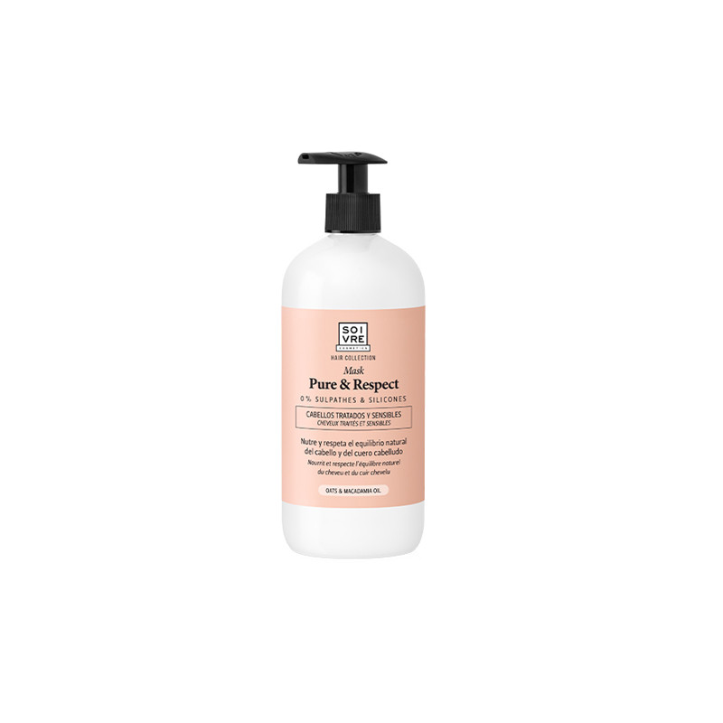 Soivre Mascarilla Pure y Respect Avena y Macadamia 500ml