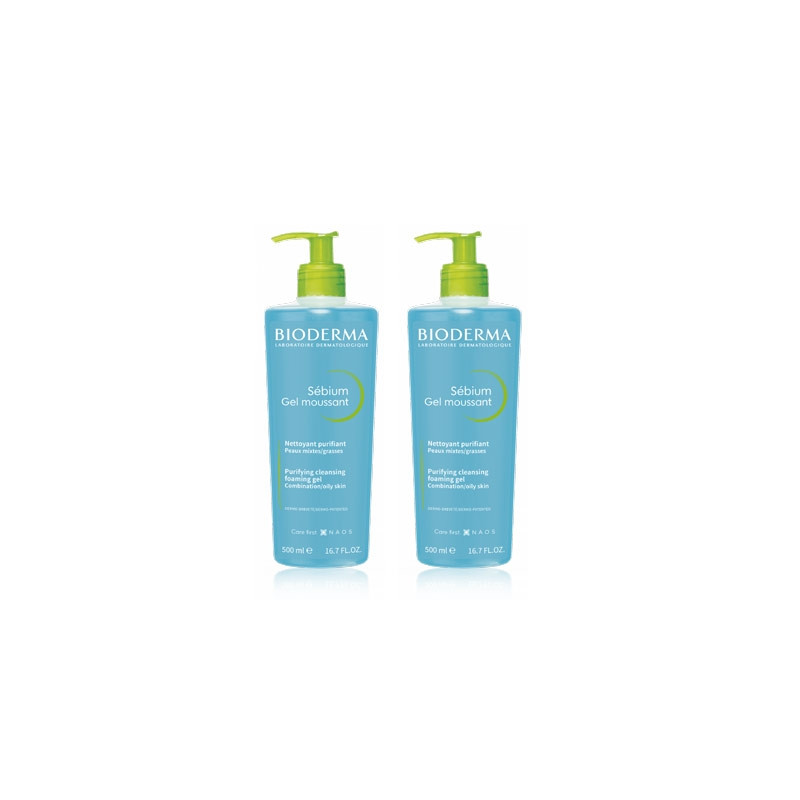 Bioderma Sebium Gel Moussant P/Mixta-Grasa Duplo 2x500ml