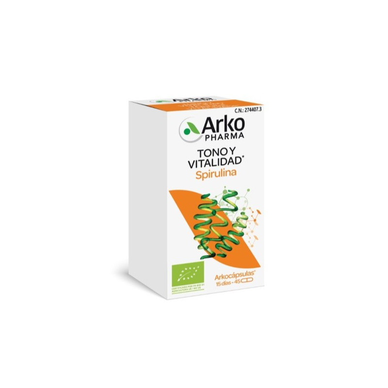 Arkocapsulas Spirulina 45 Capsulas