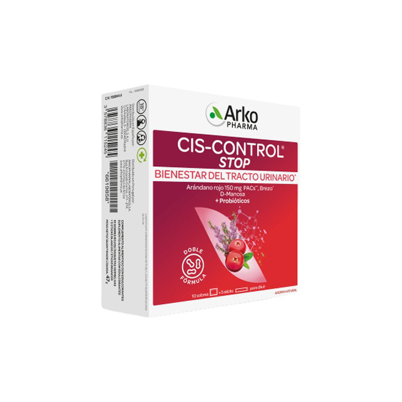 Arkopharma Cis-Control Stop 10 Sobres + 5 Sticks