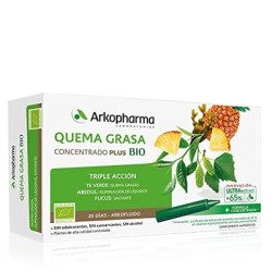 Arkofluido Quemagrasa Concentrado Plus Bio 20 Ampollas