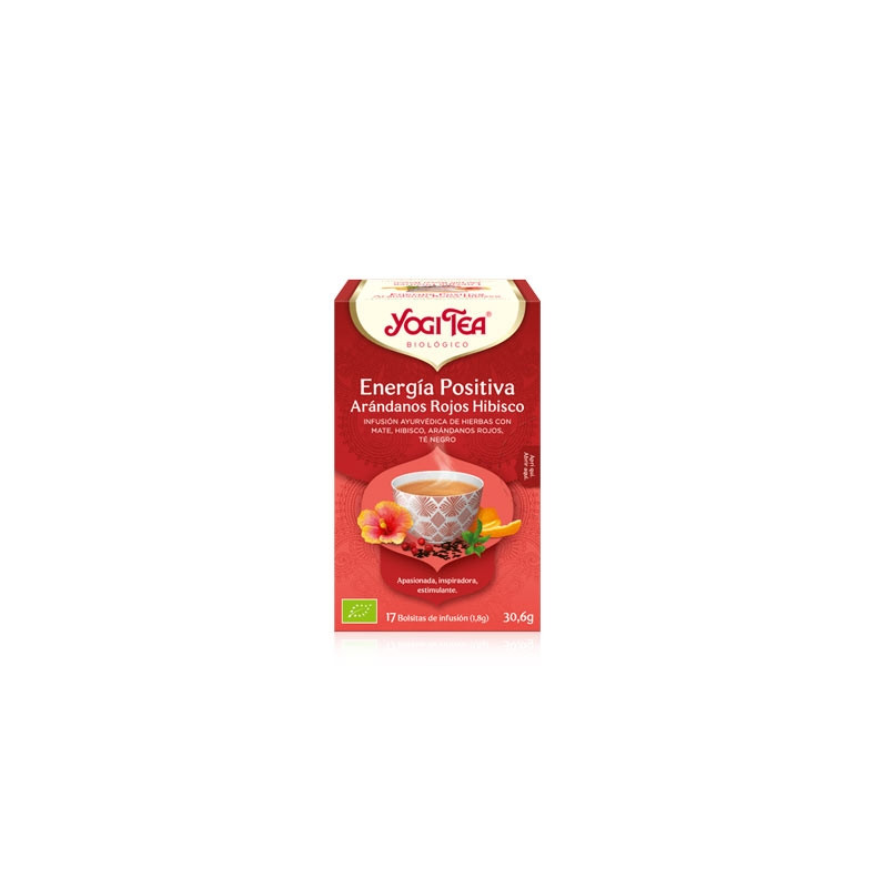 Yogi Tea Energia Positiva Infusion Arandono Rojo Hibisco 17 Uds