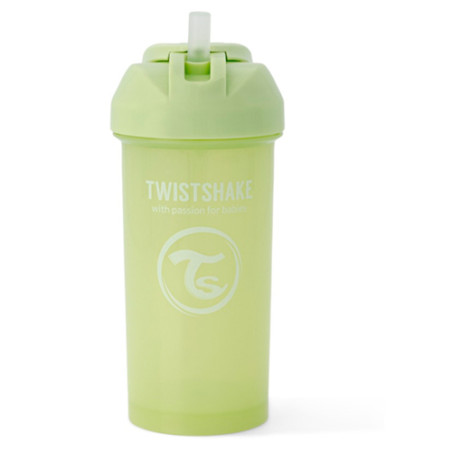 Twistshake Vaso con Pajita Antigoteo Verde 360ml
