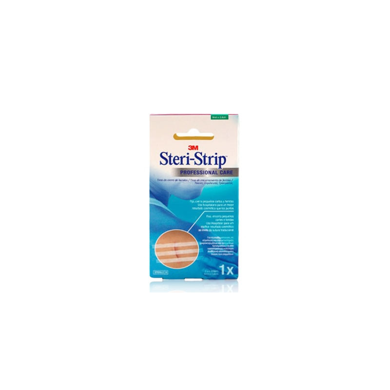 Steri Strip Sutura Cutanea Esteril Tira 75 cm x 3 mm 5 Uds