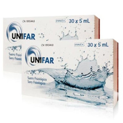 Unifar Suero Fisiologico Monodosis Duplo 2x30 Uds