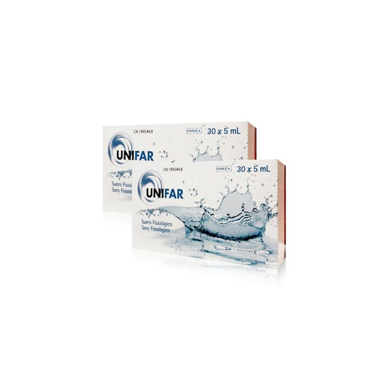 Unifar Suero Fisiologico Monodosis Duplo 2x30 Uds