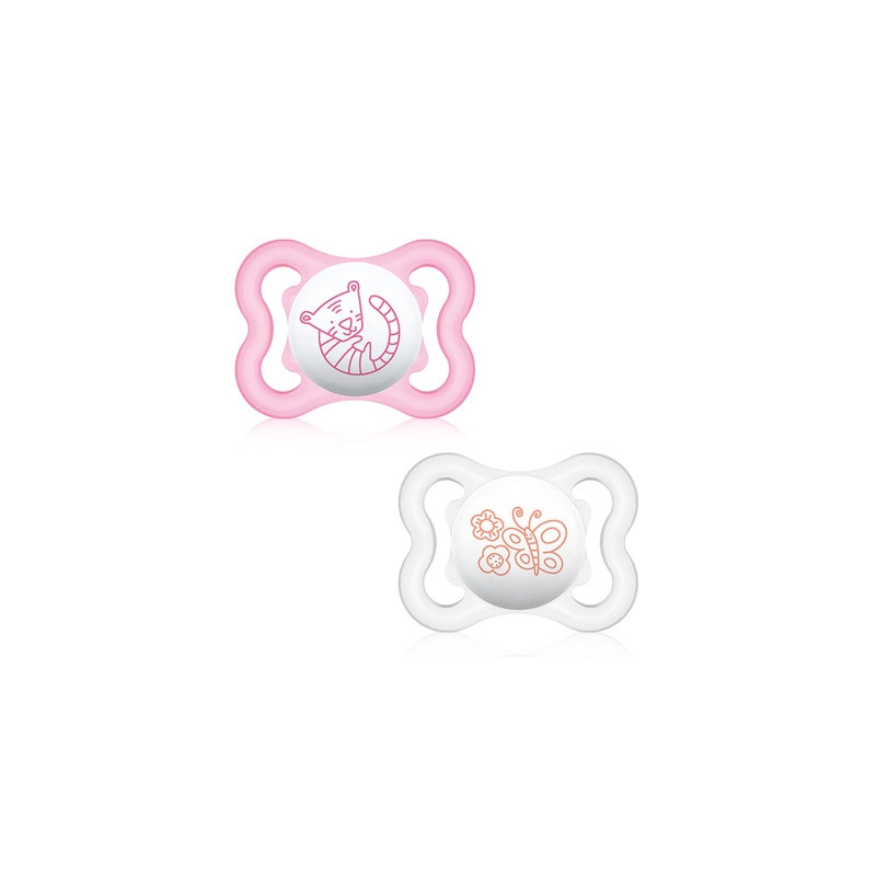 Mam Air Chupete Silicona Rosa 0m+ 2 Uds