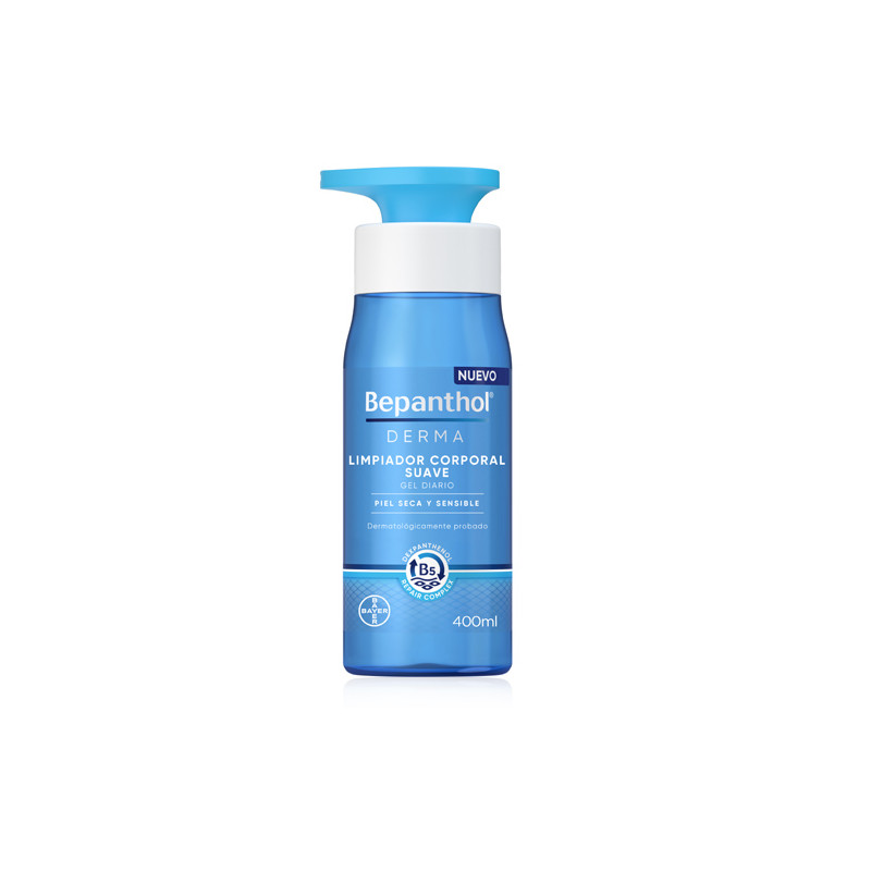 Bepanthol Derma Limpiador Corporal Suave Piel Seca 400ml