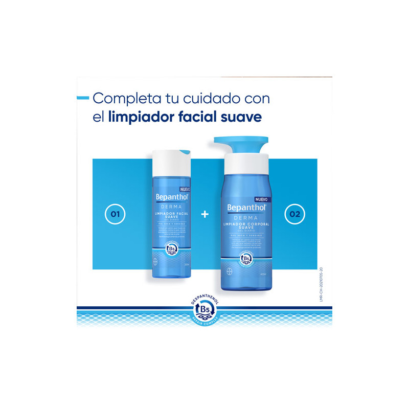 Bepanthol Derma Limpiador Corporal Suave Piel Seca 400ml