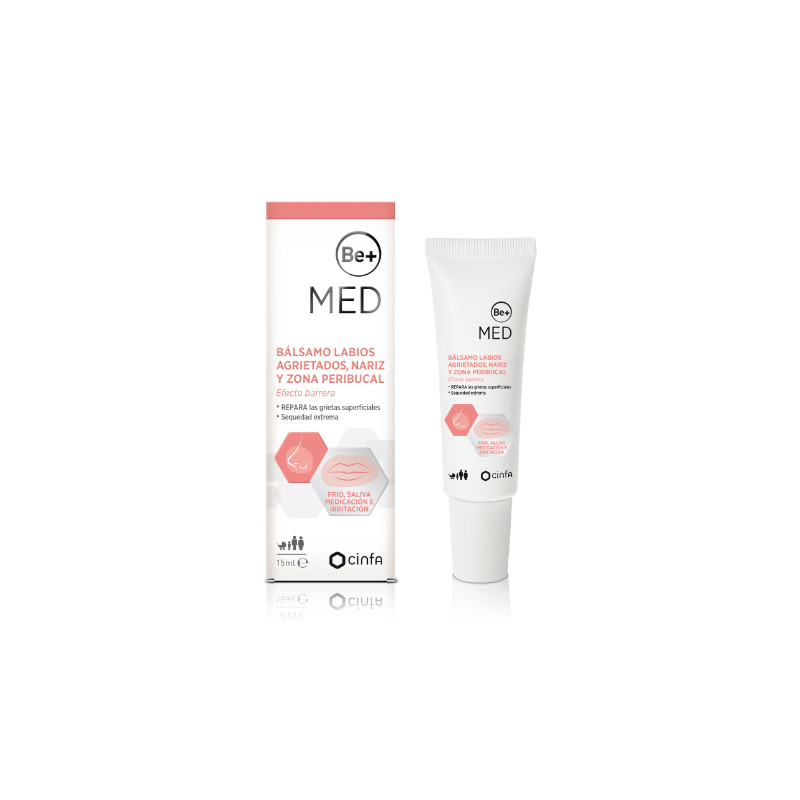 Be+ MED Balsamo Labios Agrietados y Agredidos Efecto Barrera 15ml