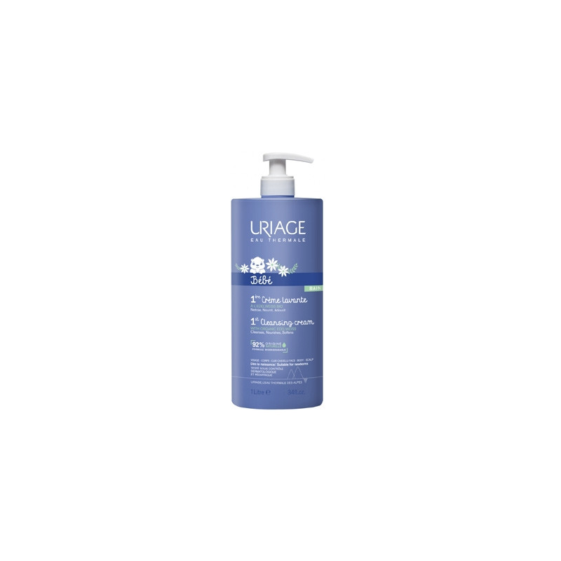 Uriage Bebe Primera Crema Lavante Baño Sin Jabon 1l