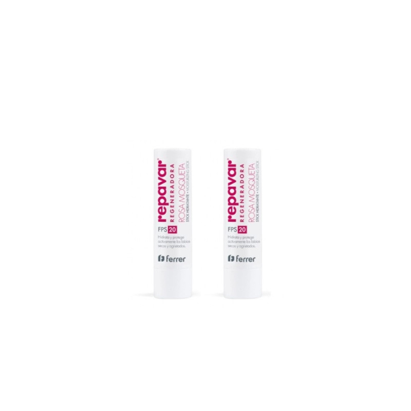 Repavar Regeneradora Stick Labial Hidratante Spf20 Duplo 2x4gr