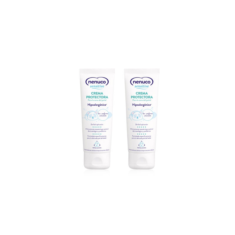Nenuco Sensitive Crema Pañal Protect Hipoalergenica Duplo 2x100ml