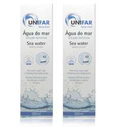Unifar Spray Nasal Agua de Mar Solucion Isotonica Duplo 2x100ml