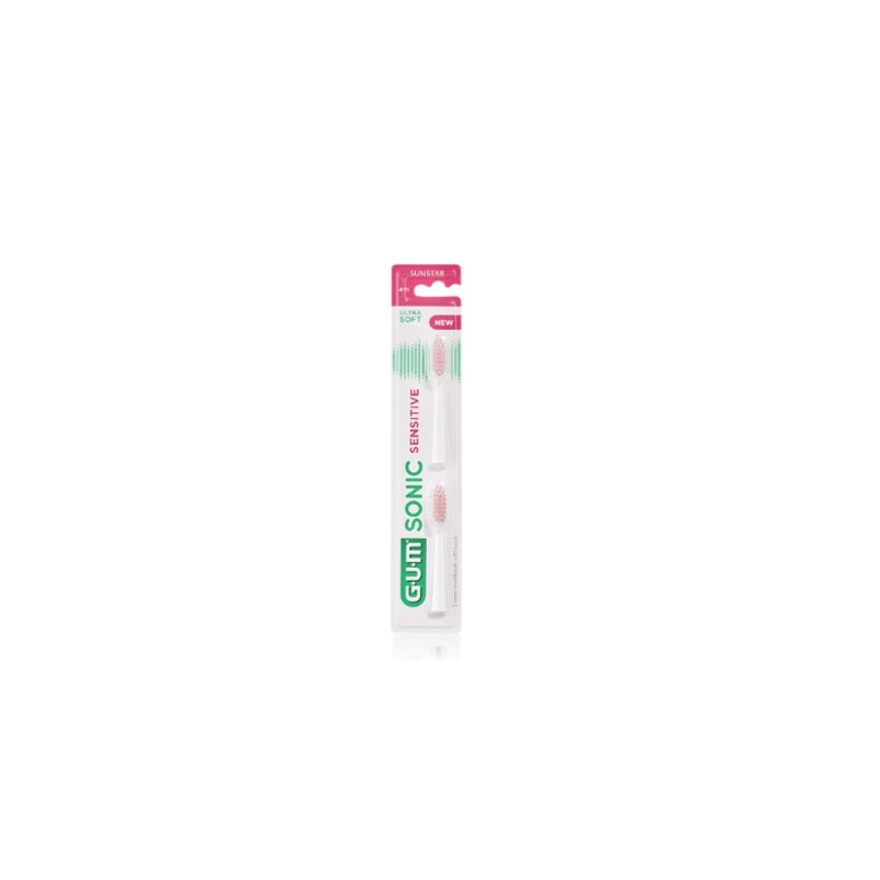 Gum Sonic Sensitive Recambio Cepillo Dental Ultrasuave 2Uds