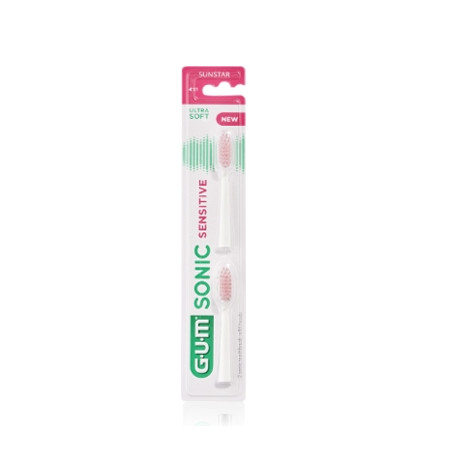 Gum Sonic Sensitive Recambio Cepillo Dental Ultrasuave 2Uds