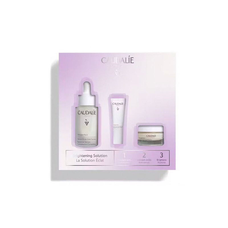 Caudalie Vinoperfect Serum 30ml +C. Ojos 5ml +Cr Resplandor 15ml