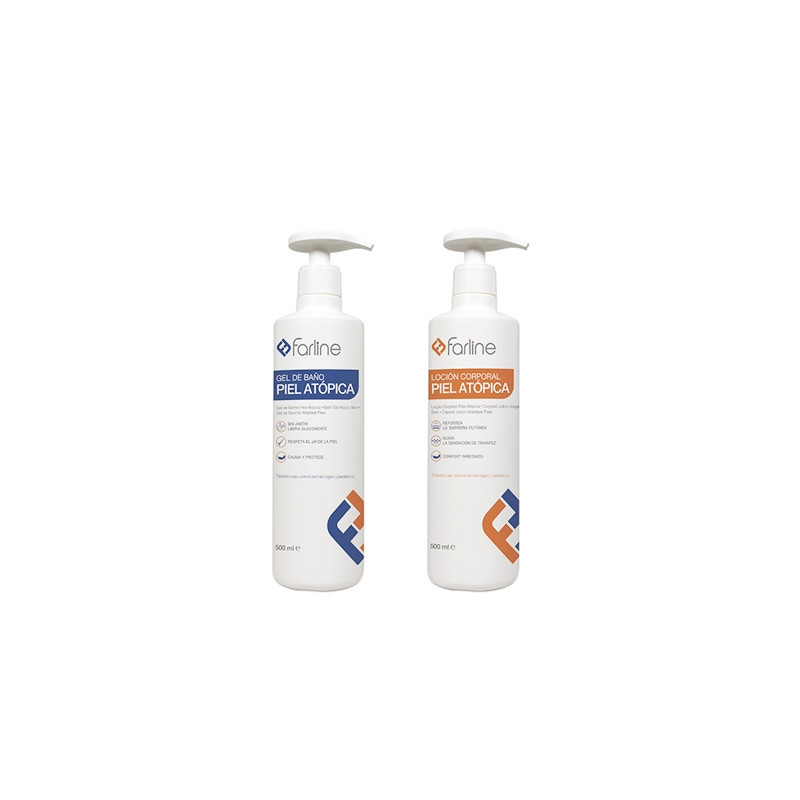 Farline Gel de Baño Piel Atopica 500ml + Locion Corporal 500ml
