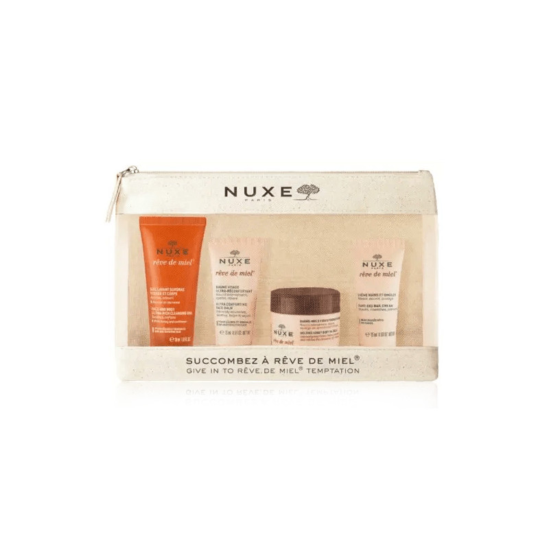 Nuxe Reve de Miel Kit Viaje Piel Seca 4 Productos + Neceser