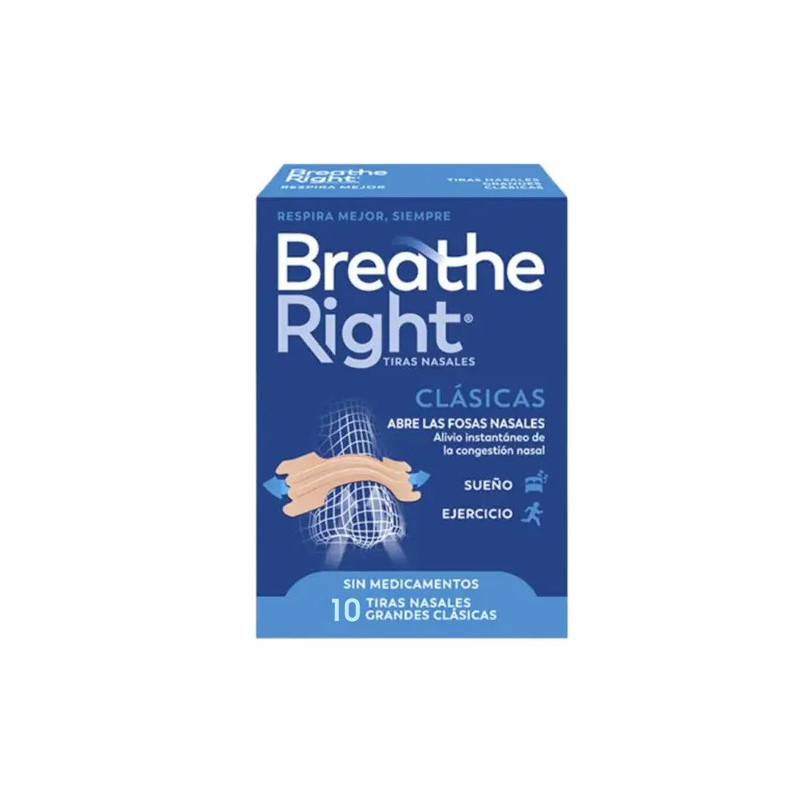 Breathe Right Tira Nasal T- Gde 10Uds