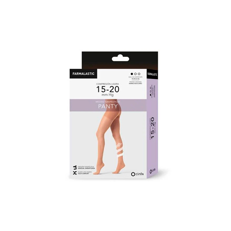 Farmalastic Panty Mujer T-L Camel Compresion Ligera