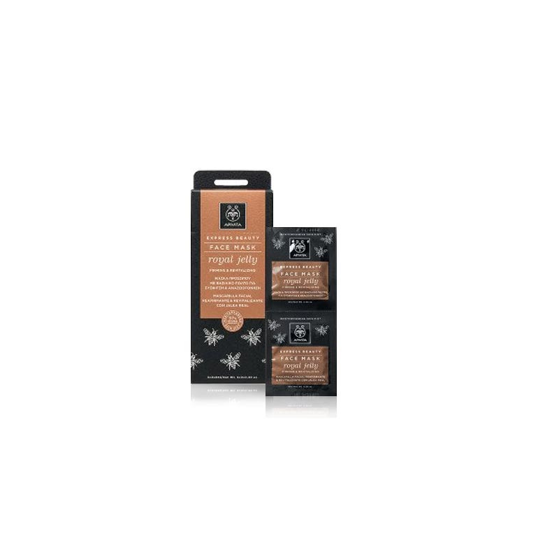 Apivita Express gold mascarilla reafirmante jalea real 2x8ml