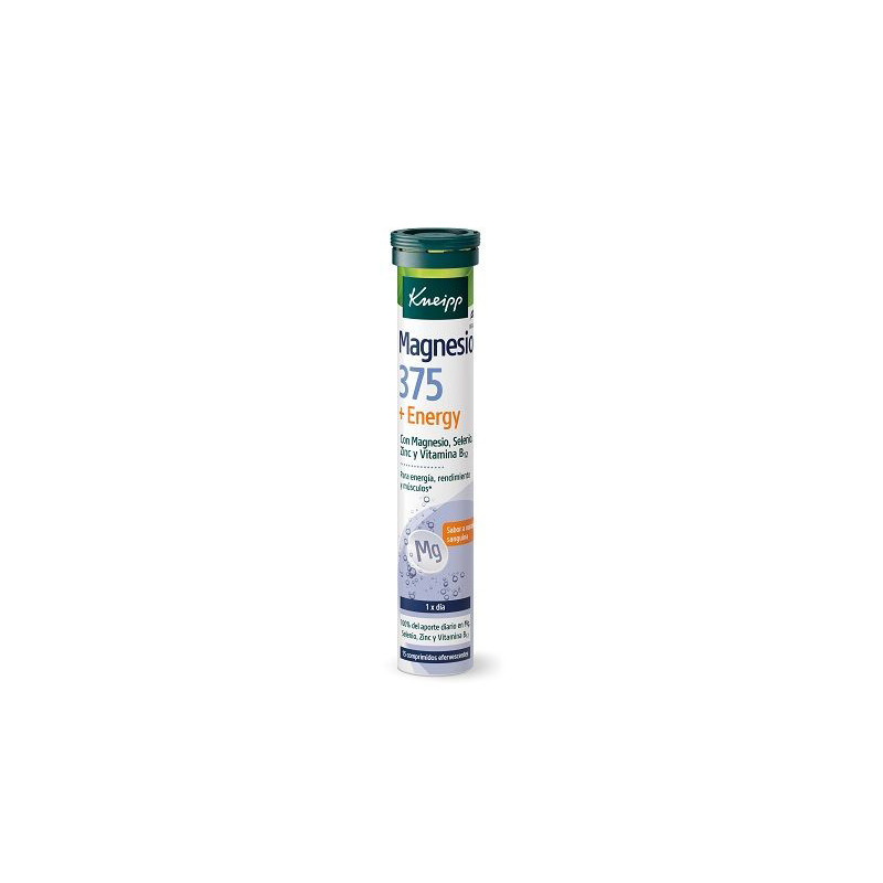 Kneipp Magnesio 375 +Energy Sabor Naranja 15 Comp Efervescentes