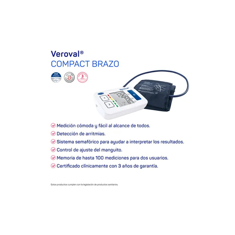 Hartmann Veroval Compact Tensiometro Digital Automatico de Brazo