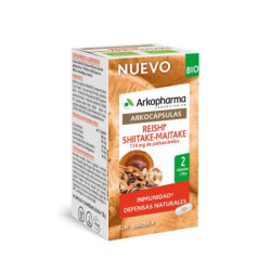 Arkocapsulas Reishi Shiitake-Maitake Bio 40 Capsulas