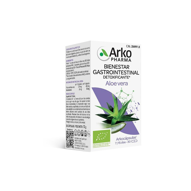 Arkocapsulas Aloe Vera Bio 30Caps