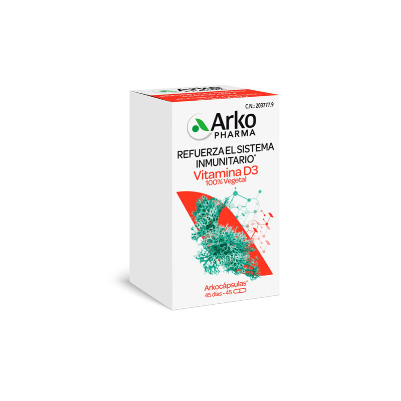 Arkopharma Vitamina D3 45 Capsulas