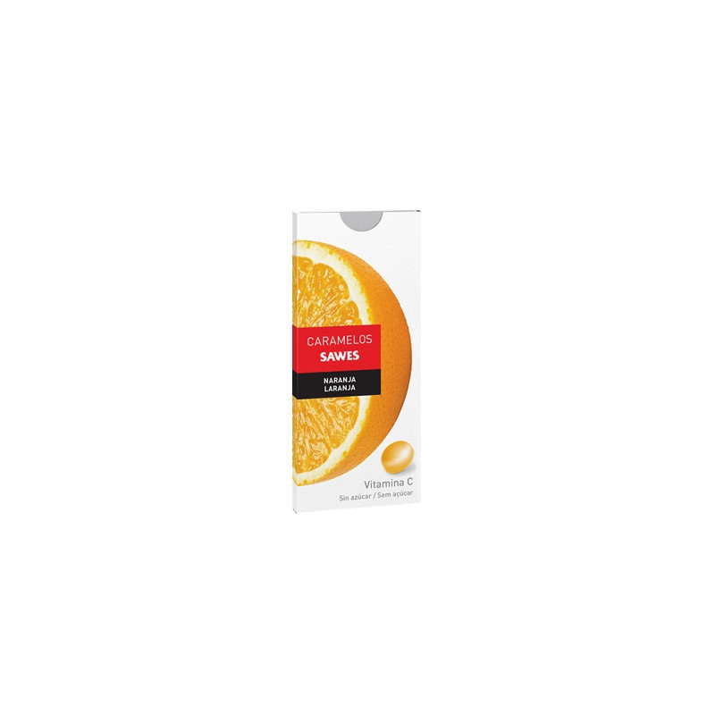 Sawes Caramelos Naranja Sin Azucar 10 Uds