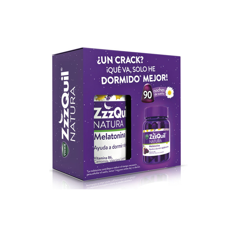 Vicks Zzzquil Natura Melatonina Sabor Frutos Bosque 90 Gominolas