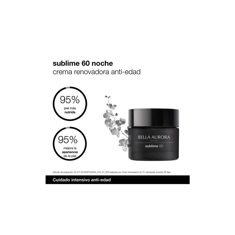 Bella Aurora Sublime 60 Crema Noche Renovadora Anti-Edad 50ml