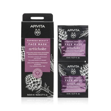 Apivita Express Beauty Mascarilla Iluminadora Alcachofa 2x8ml