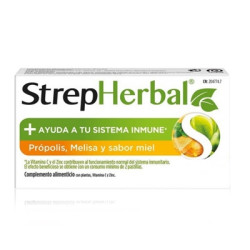 Strepherbal Propolis-Melisa Sabor Miel 16 Pastillas para Chupar