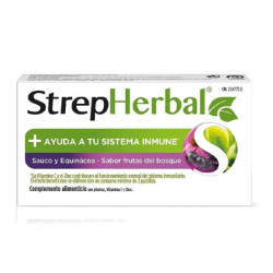 Strepherbal Sauco-Equinacia Sabor Futas del Bosque 16 Pastillas